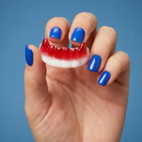 Vista 5 de Ceres Gourmet Vampire Teeth - Paquete de 24 caramelos a granel (2.82 onzas cada uno), paquetes individuales, gomitas masticables de drácula