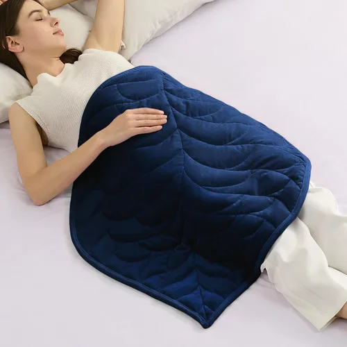 Vista 24 de Kaisa Manta con Peso para Adultos (5 libras, 23" x 29"), Manta de Regazo con Peso Suave Lavable a Máquina, Mantas Pequeñas Pesadas con Cuentas