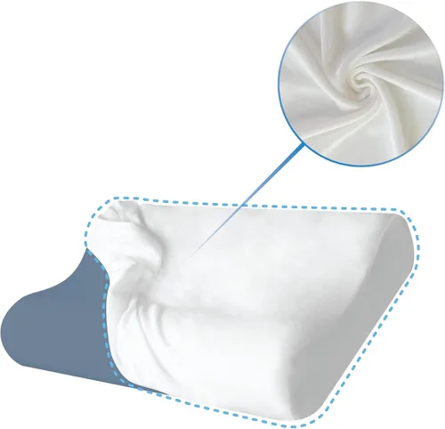 Vista 2 de ZGH-101 - Funda de espuma viscoelástica, funda de terciopelo para el dolor para dormir, soporte cervical de cuello para personas que duermen