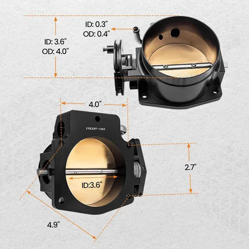 Vista 8 de maXpeedingrods Cuerpo del acelerador de 92 mm para LSX LS1 LS2 LS3 LS6 LS7 para GM Gen III