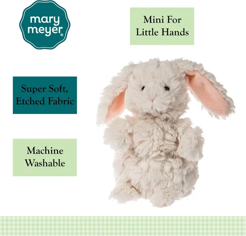 Vista 2 de Mary Meyer Masilla de peluche de juguete suave, conejo Puttling, 6 pulgadas