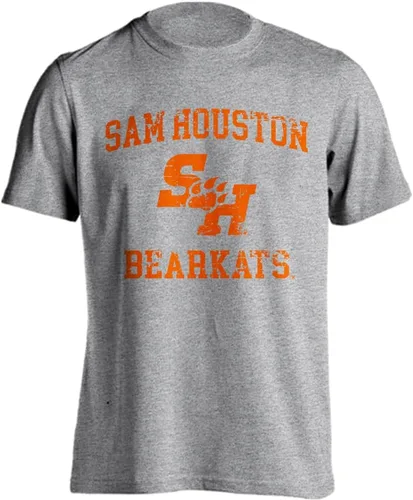 Vista 11 de Sport Your Gear NCAA Camiseta de manga corta retro con licencia oficial de aspecto desgastado para el día del juego, camiseta de espíritu deportivo