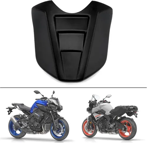 Vista 2 de Funda para asiento de pasajero trasero de motocicleta MT10 FZ10, accesorios compatibles con Yamaha MT-10 FZ-10 2016-2023 MT 10 FZ 10 (color: negro)