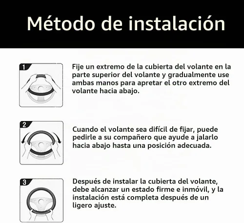 Vista 6 de Direct Silicone Auto - Funda para volante de automóvil de 13 a 15 pulgadas, con 4 ganchos de ventilación de aire, color negro Silicona - negro