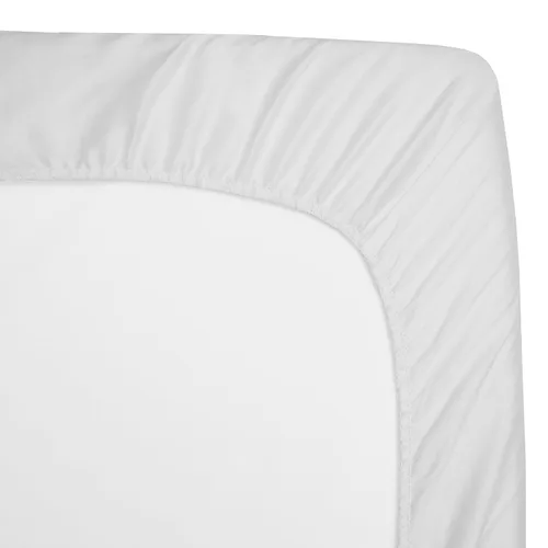 Vista 4 de Funda para colchón de mini cuna impermeable elástica acolchada de American Baby Company, Blanco