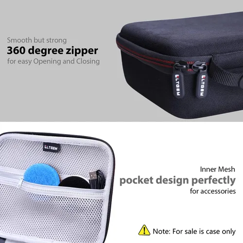 Vista 2 de LTGEM - Funda rígida de EVA compatible con herramienta de limpieza Dremel Versa, cepillo de lechada, exfoliante de ducha de baño, limpiador