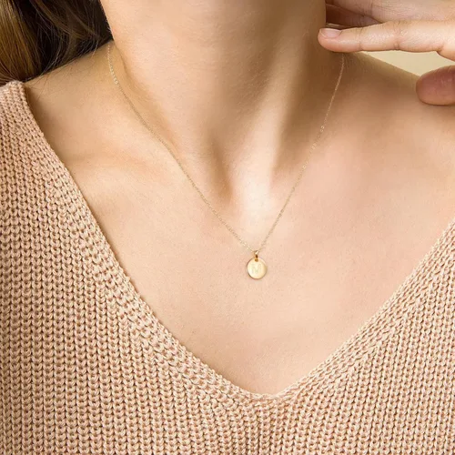 Vista 4 de Memorjew S925 Sterling Silver Initial Necklaces for Girls Women, Tiny Cute Initial Pendant Necklace Valentines Day Gold Jewelry Gifts for Women Teen