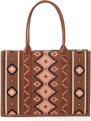 Vista 4 de Wrangler - Cartera para tarjetas de crédito para mujer, estilo bohemio, azteca, con bolsillo con cremallera