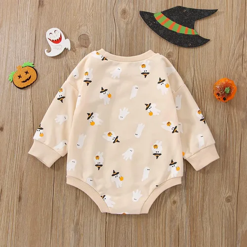 Vista 7 de FYBITBO Ropa de Halloween para bebé niña y niño, sudadera de manga larga, traje de otoño e invierno