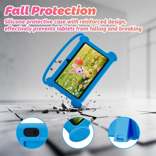 Vista 3 de DIGITHINK Tableta para niños de 7 pulgadas 3-9 con funda protectora, 4 GB (2 GB+2 GB expandir) RAM 32 GB ROM, tabletas para niños, dispositivo