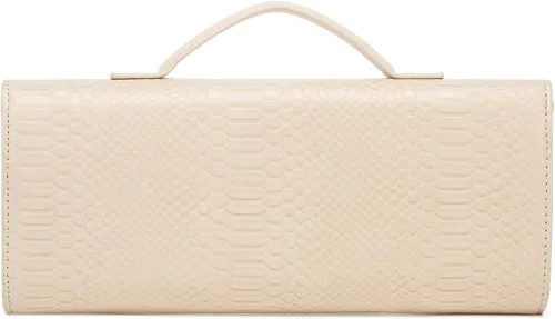 Vista 7 de Bolso de mano de cuero de moda para mujer, bolso de mano cruzado con estampado de cocodrilo