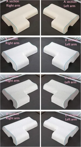 Vista 5 de Star Screen Almohada para parejas, almohada arqueada con espuma viscoelástica de rebote lento para reposabrazos, almohada de mano antipresión
