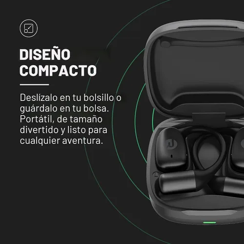 Vista 7 de Raycon Essential Open Earbuds – Auriculares inalámbricos True Wireless de oído abierto con Bluetooth 6.0, ultraligeros, diseño de gancho cómodo