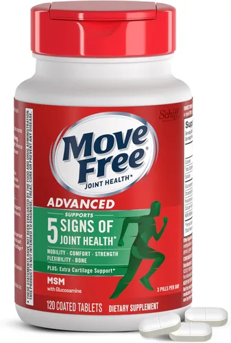 Vista 11 de Move Free MSM 1500 mg (por porción) con glucosamina y condroitina - tabletas avanzadas de apoyo para articulaciones, para flexibilidad de movilidad