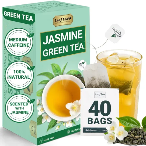 Vista 60 de LeafLea Bolsas de té de melón amargo natural, 40 bolsas de té de hierbas Cundeamor - Té de frutas Melon Amargo Gohyah Apoyo para el bienestar