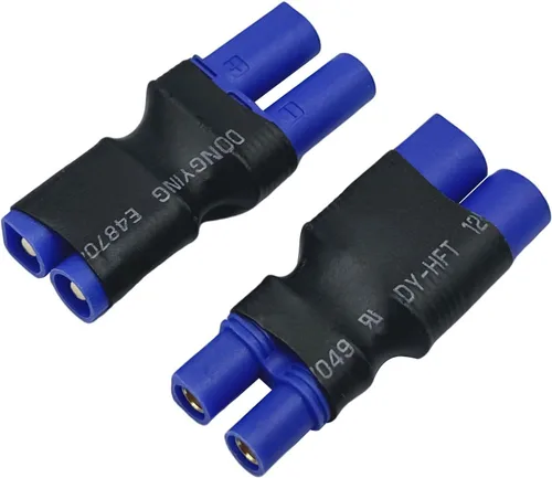 Vista 5 de Adaptador de conector hembra macho EC3 a EC5 para conectores de batería RC Lipo