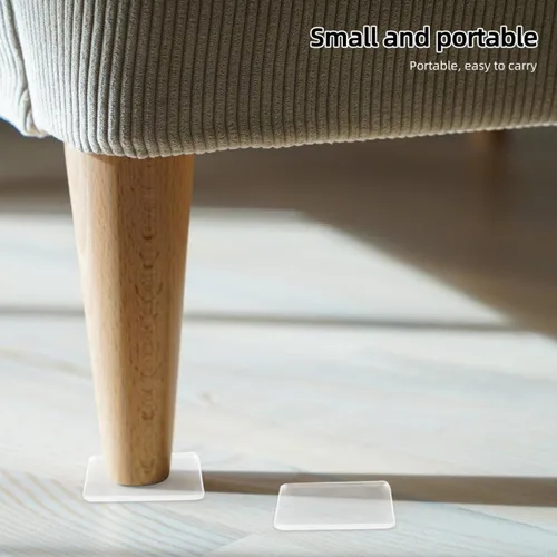 Vista 7 de 4 almohadillas de gel fijas, almohadillas de gel fijas, almohadillas de agarre adhesivas, alfombrilla transparente resistente a terremotos, gel