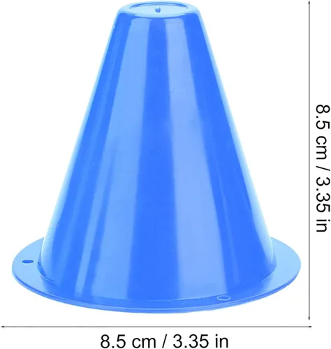 Vista 2 de 10 mini conos, conos de fútbol, barreras de fútbol, soporte de marcador de plástico para fútbol, baloncesto, fútbol, agilidad y entrenamiento