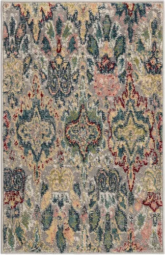 Vista 2 de Unique Loom Sumter Collection Area Rug - Brewton (2' 2" x 3' 1" Rectangle Multi/Blue)