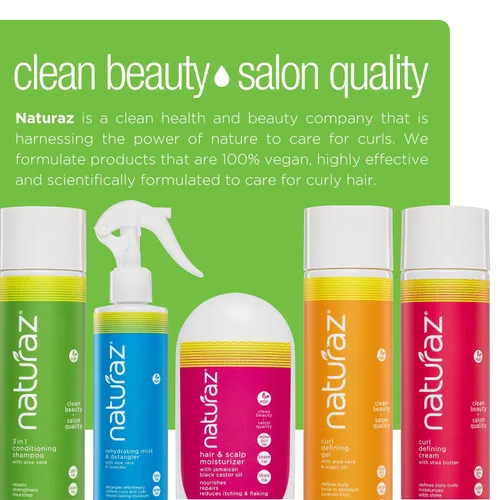 Vista 8 de Champú acondicionador 3 en 1 para cabello rizado seco y dañado 100% vegano Champú sin espuma para cabello dañado 8 onzas