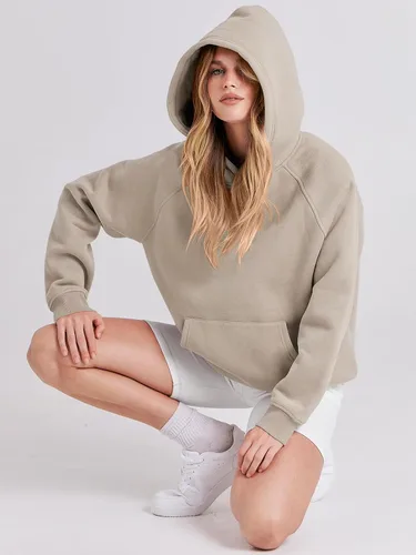 Vista 68 de ANRABESS - Sudaderas con capucha para mujer, sobre talla, de vellón de manga larga, modelo de 2024, para otoño
