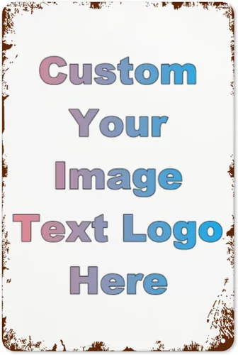 Vista 22 de Letreros de metal personalizados: letreros de estaño personalizados para exteriores, interiores, oficina, negocios, baño, bar, decoración de cueva