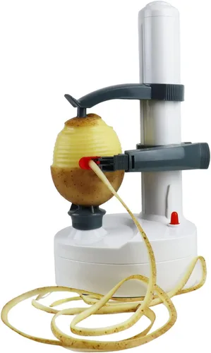 Vista 7 de Pelador Eléctrico de Patatas para Cocina, Peladore de Verduras para Calabacín y Zanahoria, Peladore Automático de Patatas, Peladore Eléctrico