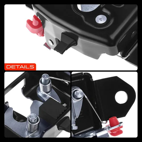 Vista 9 de A-Premium Pestillo de maletero compatible con Nissan Frontier 2005-2019 Crew Cab Pickup/Extended Cab Pickup, puerta trasera trasera izquierda