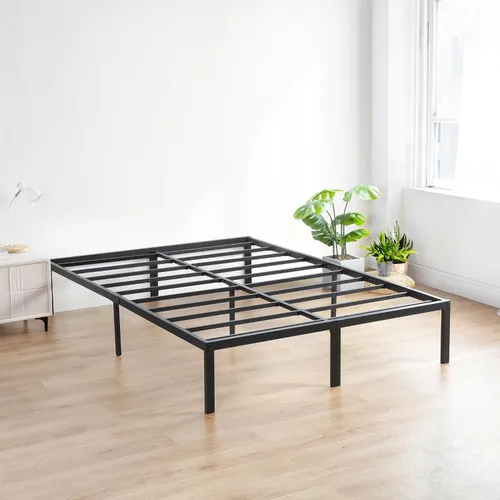 Vista 10 de Listón de marco de acero de la cama para dormir Olee T-3000 OL14BF04, Acero, Negro