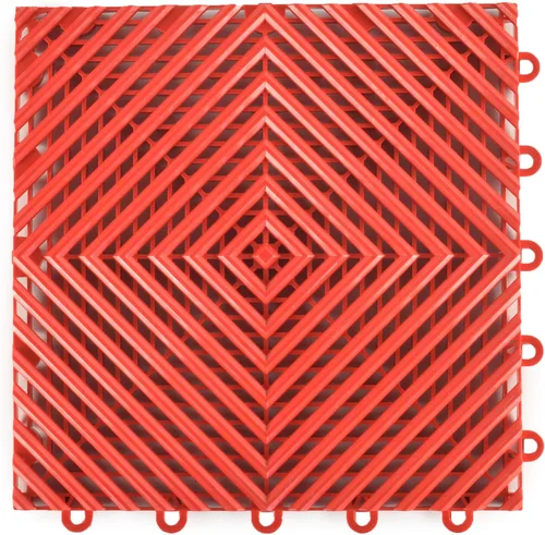 Vista 10 de Greatmats - Azulejos de garaje perforados de flujo libre, 1 x 1 pie x 0.5 pulgadas, paquete de 25 (negro)
