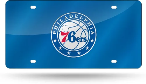 Vista 25 de Rico Industries Placa de matrícula metálica con incrustaciones láser de la NBA