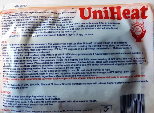 Vista 3 de Uniheat Calentadores de envío, tres pares de paquetes de calor: dos paquetes de calor de 40 horas, dos 30 horas y dos paquetes de calor de 20 horas