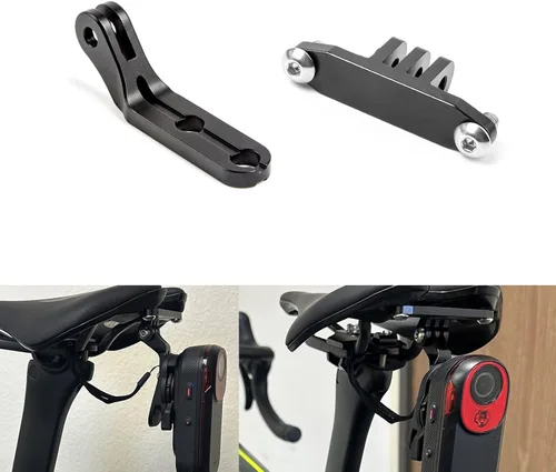 Vista 11 de Xotic Tech - Abrazadera para sillín de bicicleta compatible con Garmin Varia RCT715 Combo de montaje de luz trasera, ajuste universal, tipo B
