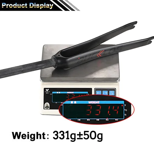 Vista 8 de BUCKLOS 1.126 in 700C Full Carbon Fiber Road Bike Rigid Fork, C-Type Clamp Brake, 1-1/8 Tubo recto sin rosca Superlight 3K T800 Bicicleta Frente