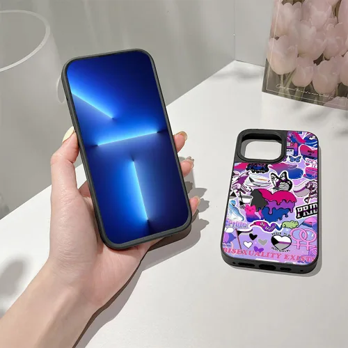 Vista 2 de Funda de teléfono Pride para iPhone 15, 14, 13, 12, 11 Plus, Pro Max, Mini, XR, X, XS Max, 7, 8 Plus, diseño estético LGBT, funda protectora