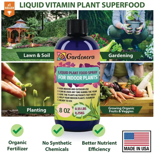 Vista 2 de Gardenera Superalimento para crecimiento de plantas para AGLAONEMA con 18 vitaminas y minerales esenciales, fertilizante orgánico para alimentos