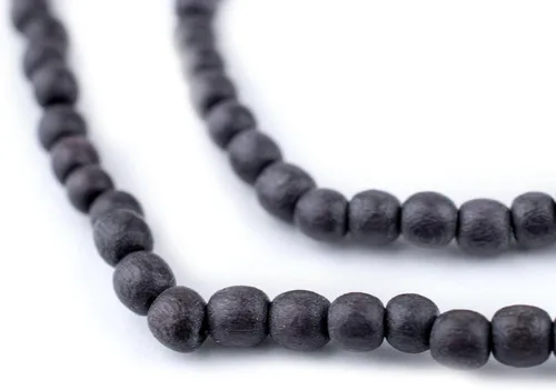 Vista 49 de TheBeadChest: cuentas de madera redondas naturales de 0.315 pulgadas, cuentas de madera sueltas espaciadoras para fabricar joyas, 4 tamaños
