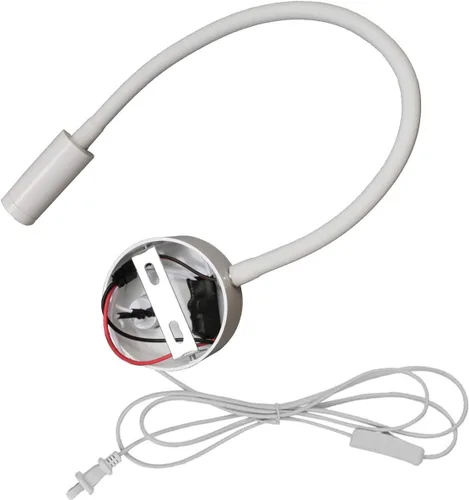 Vista 4 de Lámpara de imagen LED de 3 W, tubo flexible con botón enchufable, acabado blanco cálido