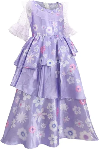 Vista 4 de Bleoavre Vestido de Isabela para cosplay, vestido de princesa, trajes de Halloween para mujer