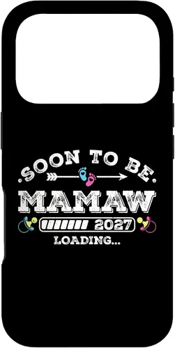 Vista 29 de Soon to Be Mamaw 2027 Loading for Pregnancy Announcement Case for iPhone XR