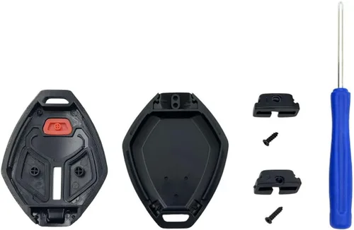 Vista 4 de Funda de repuesto para mando a distancia sin llave para Mitsubishi Eclipse Endeavor Galant Lancer Outlander (3 botones paquete 1)