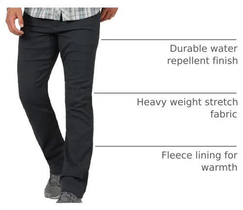 Vista 4 de ATG by Wrangler - Pantalón utilitario con forro polar para hombre Caviar