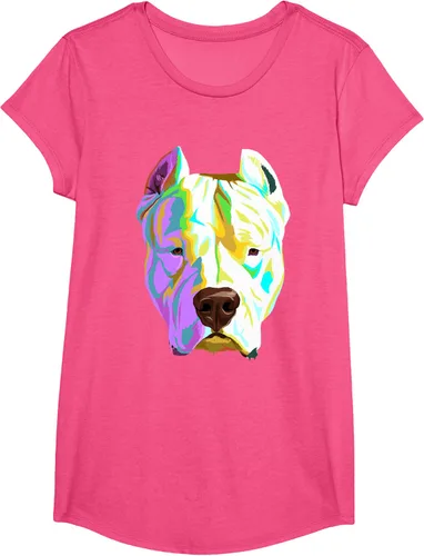 Vista 64 de Colorida camiseta Dogo Argentino, Negro, S