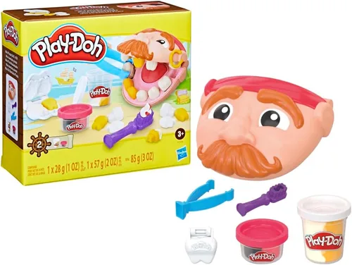 Vista 3 de Play-Doh Mini Piraat Drill 'n Fill Tandarts Speelgoed, peuterspeelbaar speelgoed vanaf 3 jaar