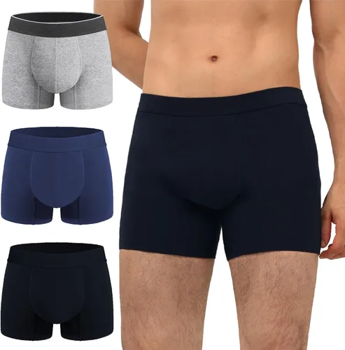 Vista 12 de Calzoncillos tipo bóxer para incontinencia para hombre, lavable, a prueba de fugas, absorbente, protección contra fugas urinarias, paquete de 3 3