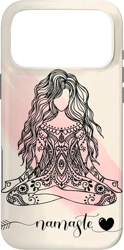Vista 22 de Namaste Mandala Hippie Yoga Woman Meditation Spiritual Gift Case for iPhone 17