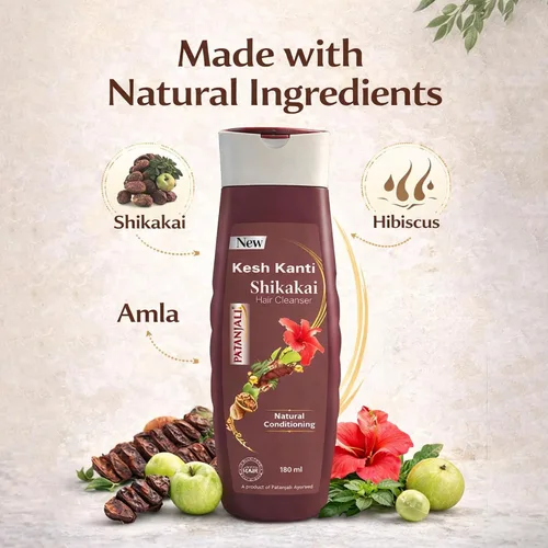 Vista 3 de patanjali Kesh Kanti Shikakai limpiador de cabello 6.1 fl oz / 6.08 fl oz