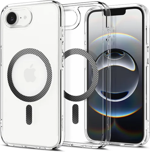 Vista 66 de Spigen Funda para iPhone 13 Mini, ultra híbrida MagFit [antiamarilleo] [compatible con Magsafe] - Transparente