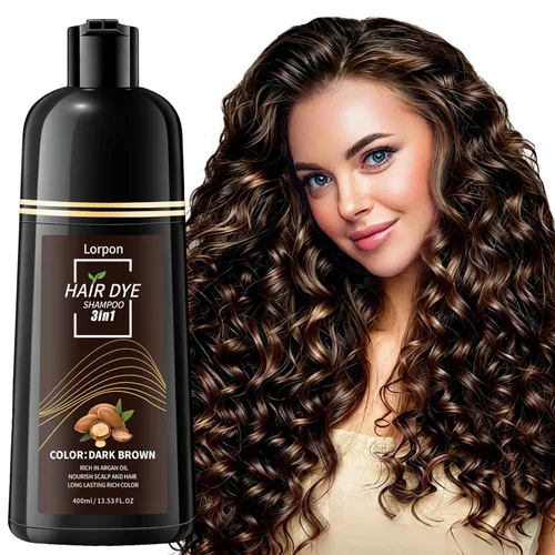 Vista 11 de Champú de tinte de cabello negro 3 en 1 color de cabello