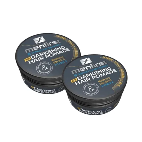 Vista 11 de MENFIRST Pomada para el cabello y la barba para hombres - Cobertura gris Dark Shades
